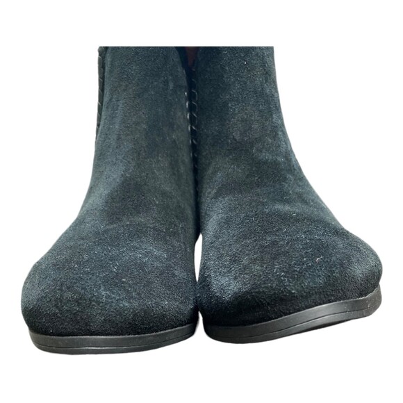 Jack Rogers Black Suede Poppy Ankle Boot Booties Low Heel Women's Shoe Size 8M - Picture 4 of 11
